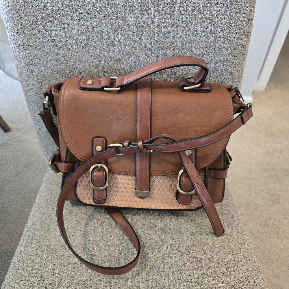Brown Leather Satchel Bag